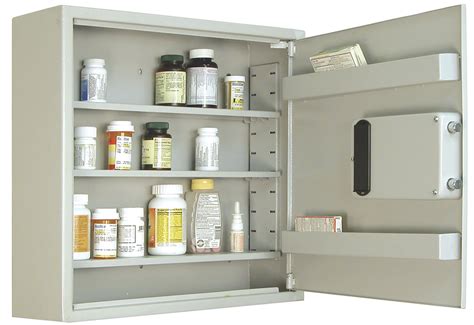 locking medicine cabinet with combination